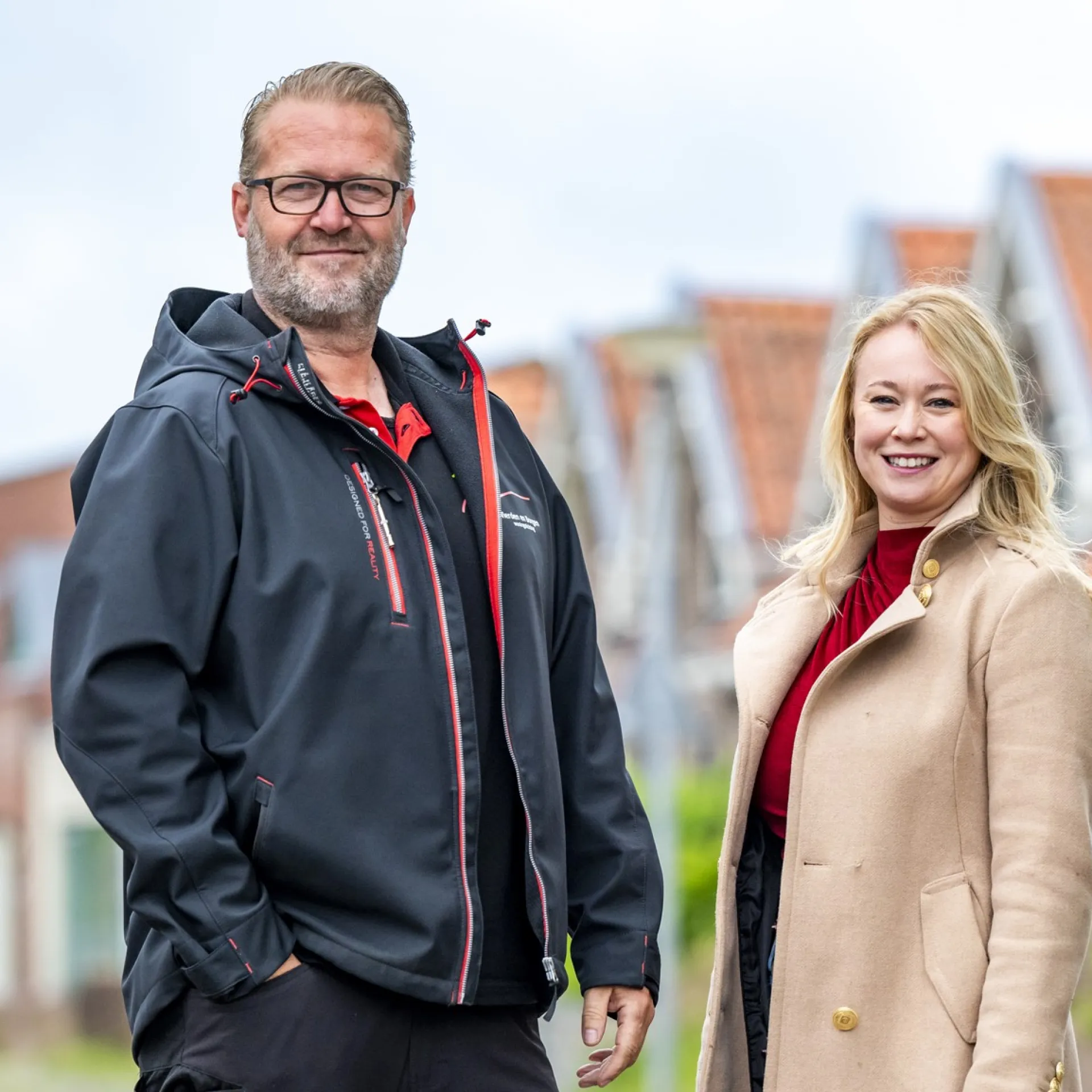 Wijkbeheerder Harrold en gebiedsconsulent Annelies op pad
